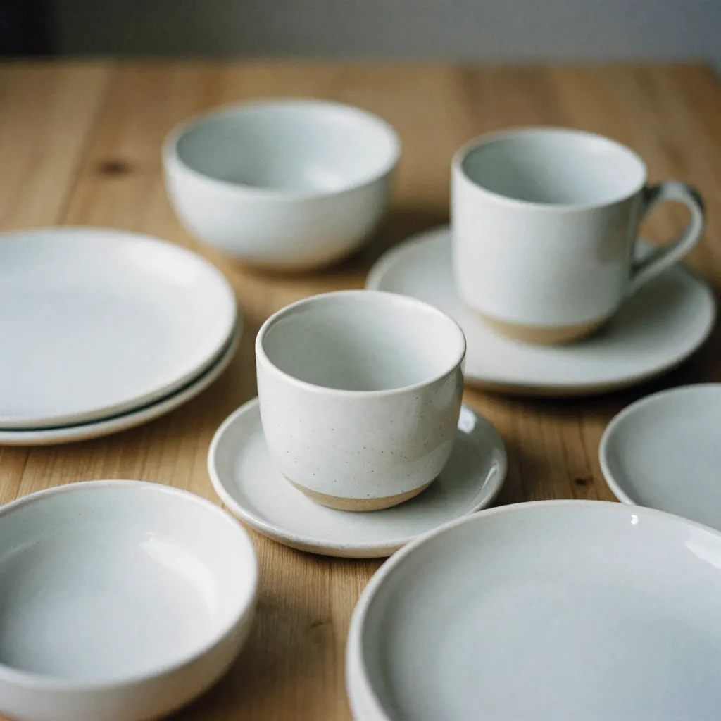 Dishwasher-safe pottery pieces